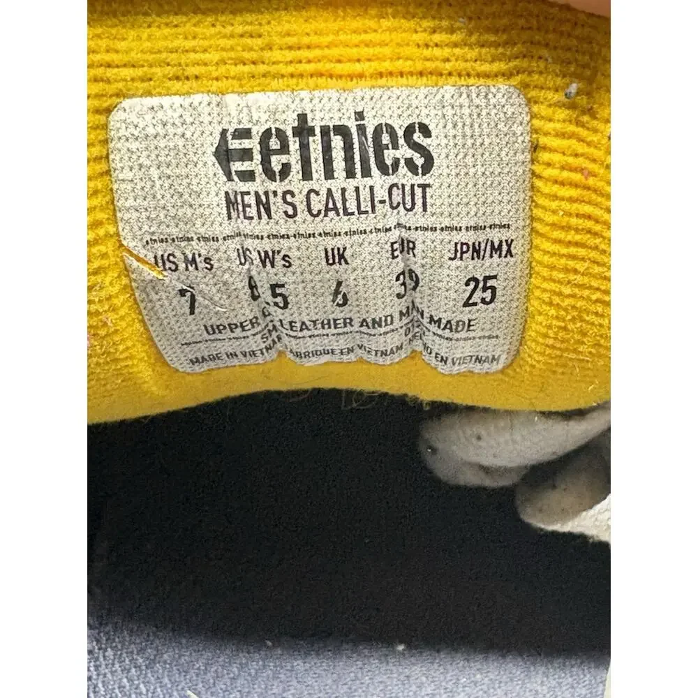 Etnies Calli-cut Skate Shoes Sneakers Mens Size 7 Womens Size 8.5 Blue White